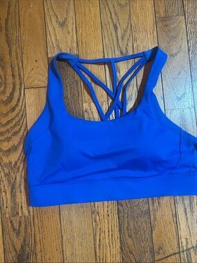 ZYIA Royal Blue Strappy Back Sports Bra